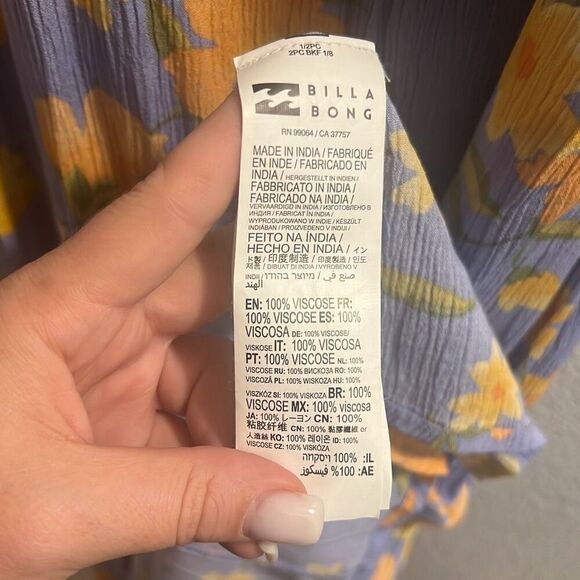 ✨HP✨Billabong Last Sunset Midi Sz Medium Dress✨ - Picture 9 of 9